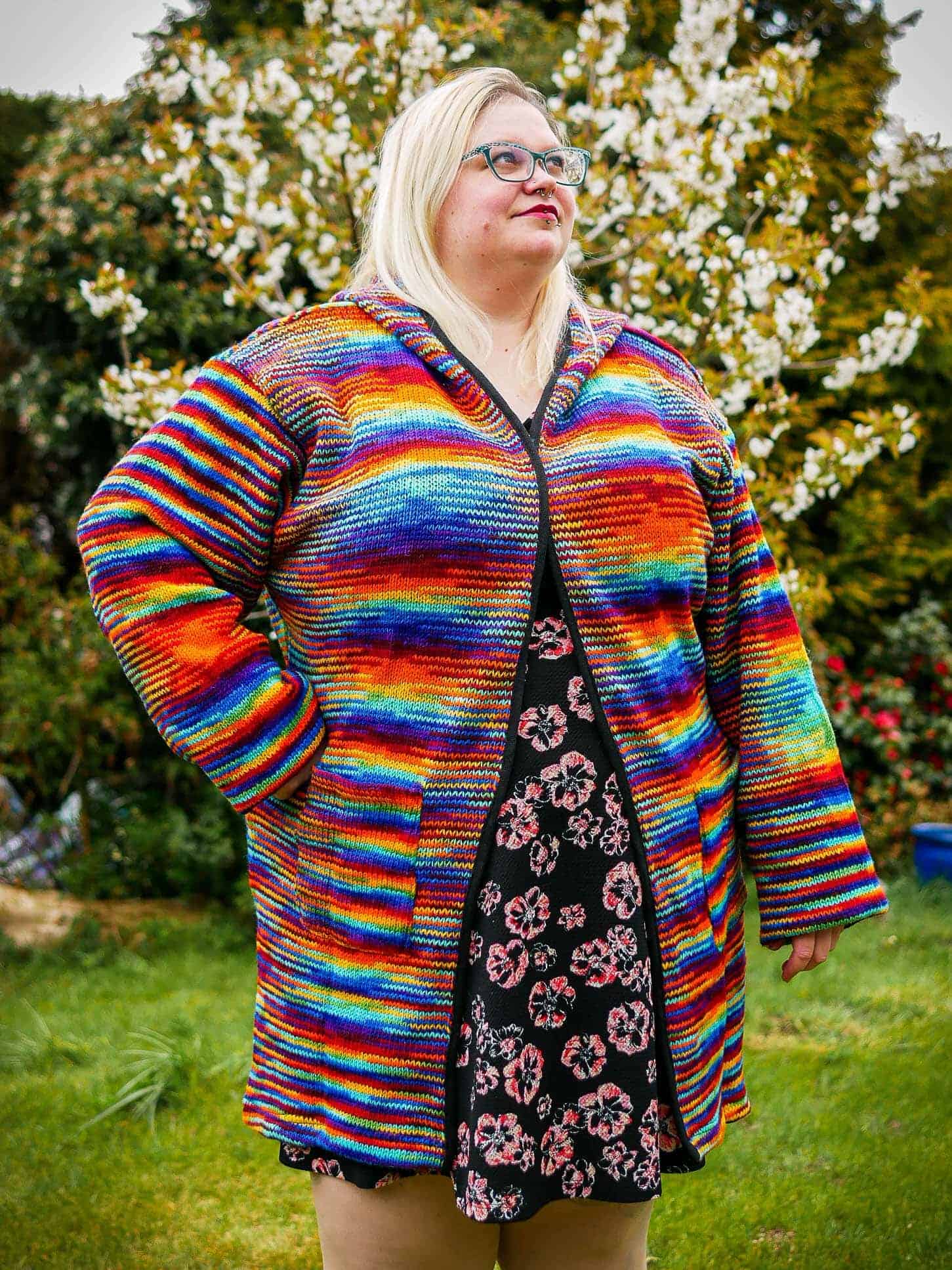 Elhoffer Rainbow Thirteen Longline top Cardigan